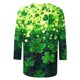 thumbnail image 2 of TaTaai Fashion Women's Printed Round Neck 3/4 Sleeve T-shirt Fashionable Blouse Tops Gift, 2 of 5