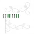 thumbnail image 1 of Cesta de Flores de Hierro ANGGREK Cesta Colgante para decoración de Pared 2 Piezas Soportes de Pared de Metal Negro, 1 of 8
