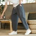 thumbnail image 2 of SXcggal Mens Fashion Loose Casual Trousers Fashionable Casual Men's Pants, 2 of 6