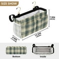 thumbnail image 3 of Ryvnso Bedside Caddy Tartan Checkered Bedside Storage Bag Hanging Organizer, 3 of 8