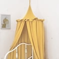 thumbnail image 1 of Toldo colgante de muselina de algodón con volantes para habitación de niños, baldachina de cama Premium, 100%, 1 of 4