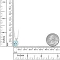 thumbnail image 2 of Gem Stone King 14K White Gold Sky Blue Topaz Pendant Necklace for Women (4.50 Cttw, Gemstone November Birthstone, Oval 11X9MM, With 18 inch Chain), 2 of 4