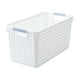 thumbnail image 2 of Cesto de ropa de plástico con asa | Cesto de ropa blanco para casa y dormitorio | Contenedor plegable para ropa, juguetes y artículos deportivos, 2 of 7