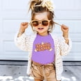 thumbnail image 2 of Spooky Season Groovy Ghosts T-Shirt for Baby and Toddler Youth Girls Halloween Outfit Purple Shirt 12 Months, 2 of 4