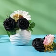 thumbnail image 6 of Morttic Artificial Flowers 25pcs Real Touch Fake Rose with Stems Foam Roses Bulk for DIY Wedding Bouquets Centerpieces Arrangements Party Baby Shower Home Decorations,Black, 6 of 12