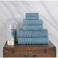 Hammam Linen Baby Blue Bath Towels Set 6Piece Original Turkish Cotton