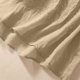 thumbnail image 3 of Craaazy Women Casual Loose Fit Blouse, Solid Color Short Sleeve Cotton Linen Top, Comfy Round Neck Embroidered Tunic for Daily Wear Gifts, 3 of 8