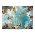 thumbnail image 5 of Leisuo Hanging Wall Tapestry Paris France Ceiling Painting in Room of Tapestry Big Tapestries for Bedroom Purple Green Painting, 5 of 6