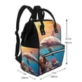thumbnail image 2 of Daiia Underwater Plant Dolphin Large Capacity Baby Bag Waterproof Stylish Diaper Bag Mummy Backpack Adjustable Straps Diaper BagBaby Essentials Bag, 2 of 6