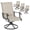 Beige, variant on Nuu Garden Patio Swivel Chairs Set of 2, High-Back Outdoor Dining Chairs, All-Weather Textilene Outdoor Yard Chairs, Brown