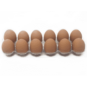 Eggcetera Ceramic Nest Eggs Dummy Fake Nesting Chicken Eggs Decor (Brown) - 12 Pack