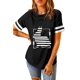 thumbnail image 4 of ABPHQTO Camiseta de manga corta con estampado gráfico de letra de calabaza de otoño naranja para mujer, 4 of 5