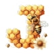 thumbnail image 1 of Ganfancp Inglés 26 Letras Flying Baby Pequeño Panal Colgante Plano Acrílico Colgante Coche Decoración Hogar Abeja Colgante Ofertas de La Semana 1X Amuleto Seta, 1 of 1