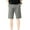 Gray, variant on Fjuchai Mens Cotton Shorts Summer Solid Color with Pocket Shorts for Male Five Points Beach Casual Pants Size 28-38