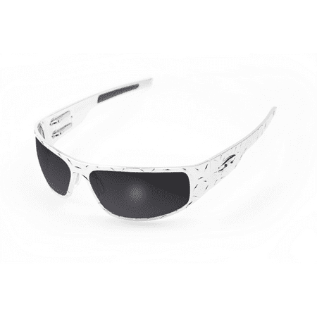 Big Lens Sunglasses - ICICLES Big Daddy Bagger Smoke Lens Sunglasses with Chrome Diamond Plate