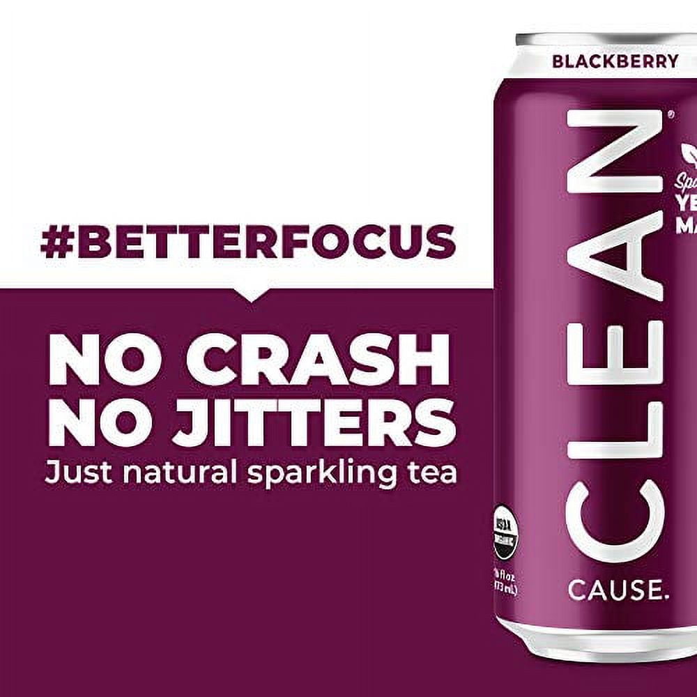 CLEAN Cause Sparkling Yerba Mate Blackberry 12pk/16oz