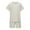 Beige, variant on Krdevn Girls Summer Outfits 2 Piece Set Casual Round Neck Short Sleeve Top and Shorts Elastic Waist Comfortable Playwear for Toddler Kids,8-9 Years