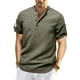 thumbnail image 1 of pstuiky camisetas para hombre, Camisa/Top de manga corta con cuello para hombre, color liso, holgada, informal, de manga corta camisetas de hombre xxl, 1 of 5