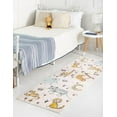 thumbnail image 5 of Unique Loom Whimsy Kids Collection Area Rug - Zoo (2' 2" x 3' 11" Runner Ivory/Black) Perfect For Kids Bed Room/Nursery Room/Living Room/Class Room/Play Room, 5 of 6