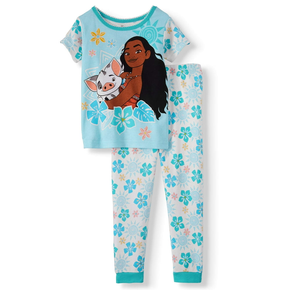 Moana Moana Cotton tight fit pajamas, 2pc set (toddler girls)