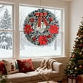 thumbnail image 3 of Cheapark Artificial Christmas Wreaths with Decorative Ribbons - Door & Wall Hanging Ornaments, Versatile Scene Decor for Holiday Homes, 3 of 6