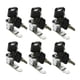 thumbnail image 1 of Cerradura del Buzon, Paquete de 6 Cerradura de Leva para Gabinete Buzon Armario Cajon Puerta Alacena con 12 Llaves 16mm, 1 of 8