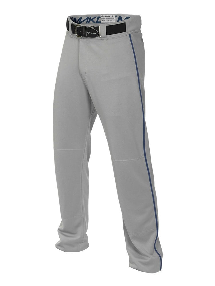 Easton Adult 2xl Xxl Grey With Black Piping High Qulity Baseball Pants 