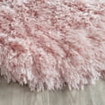 thumbnail image 5 of SAFAVIEH Arctic Giselle Solid Polyester Shag Area Rug, Pink, 7' x 7' Round, 5 of 7