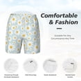 thumbnail image 3 of Balery Daisies Flowers Mens Swim Trunks Swim Shorts for Men Quick Dry Inseam Beach Shorts with Compression Liner Pocket-X-Large, 3 of 9