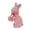 Pink, variant on Cute Multi-Expression Easter Bunny Ornament, Flocked Simulation Rabbit Figurine, Decor for Home Garden Patio Lawn Window Sill Outdoor Spring Decor
