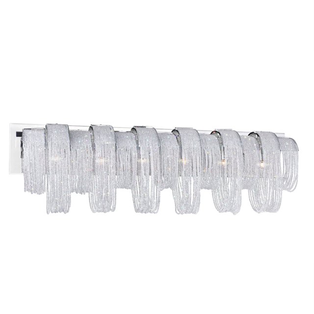 Luminaire de Vanité 6 Lumières avec Finition Chromée
