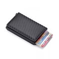 thumbnail image 1 of Carbono Protección RFID y NFC Cuero Tarjetero Cartera 6ud Tarjeta, 1 of 5