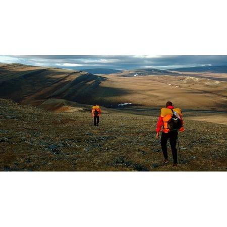 Mountains Tundra Landscape Wilderness Alaska-24 Inch By 36 Inch Laminated Poster With Bright Colors And Vivid Imagery-Fits Perfectly In Many Attractive Frames