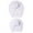 White, variant on Otqutp 2PCS Turbans for Children Baby Hat Set For Women Family Toddler Boys Girls Cap Beanie Knotted Elastics Turban Solid Hat