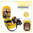 thumbnail image 2 of Yellow Children Role Playing Toy Set Portable Suitcase With Bbq And Tableware Plastic Pretend Play Kit, 2 of 4