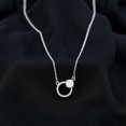 thumbnail image 3 of Rosec Jewels Lab Created Diamond Eternity Necklace for Women - Circle of Life Necklace (EF-VS Grade) - Ready to Gift, 10K White Gold, 3 of 7