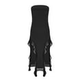 thumbnail image 5 of Sparkly Dresses for Lady Ruffle Tube Dress Women's Halloween Costumes Plus Size Lace Bodycon Irregular Dress Vintage Gothic Dresses Black L, 5 of 8