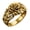 Gold, variant on Rose Rings for Women Band Flower Blooming Vine Leaves Stainless Steel Cubic Zirconia Gothic Vintage Elegant Dainty Statement Personalized Gift Jewelry Gold Plated 6