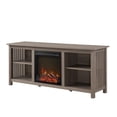 thumbnail image 5 of Walker Edison Mission Electric Fireplace TV Stand for TVs up to 65”, Driftwood, 5 of 10