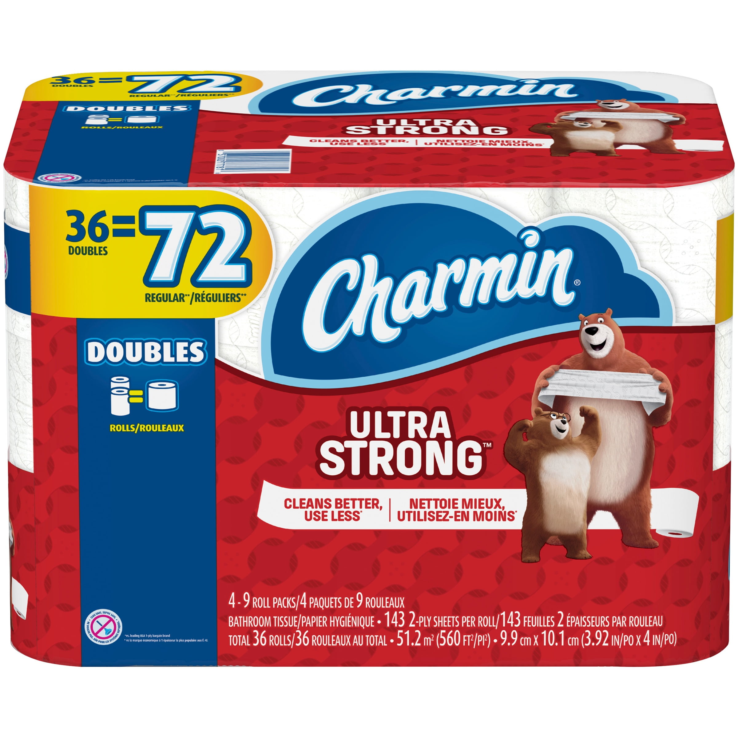Charmin Ultra Strong Toilet Paper 36 Double Rolls by Procter & Gamble