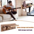thumbnail image 4 of Soportes de gancho para colgar guitarra Soporte de montaje en pared de madera Soporte de exhibición, 4 of 6