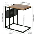 thumbnail image 4 of Evelyn&Zoe Clyde 20'' Wide Rectangular Side Table, Blackened Bronze, 4 of 11