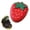 Red, variant on Cute Strawberry Shaped Coin Purse for Women,PU Leather Small Change Wallet with Zipper, Portable Organ Style Card Key Purse, Cute Style Purse Gift,Red