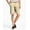 Sand, variant on Ma Croix Mens Twill Chino Shorts with Belt Flat Front Modern Fit