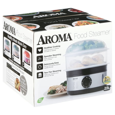 AROMA - 5-Quart Food Steamer - Stainless steel