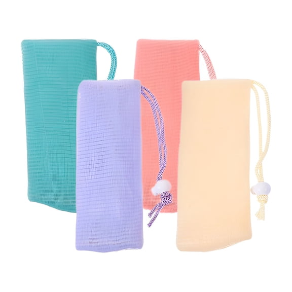 ACDANC 4Pcs Soap Save Bags Mesh Soap Pouches Bar Soap Bags Soap Foaming Bags for Bathroom