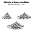 thumbnail image 4 of Tornillos De Cabeza Hexagonal M3 M4 M5 Plana 500 pcs, Plata, 4 of 5