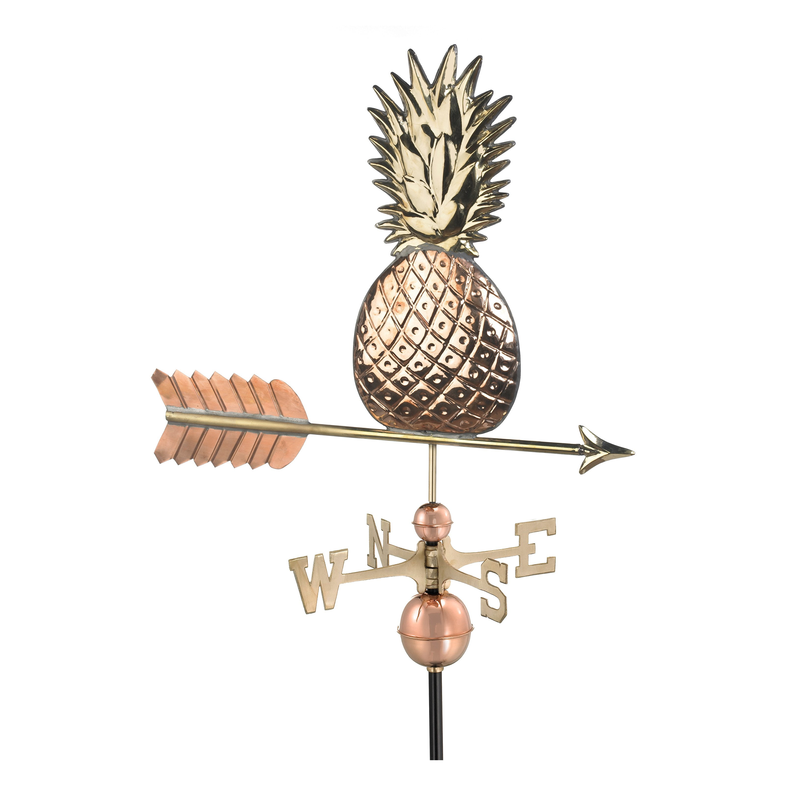 Good Directions Pineapple Weathervane, Polished Copper by Good Directions