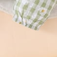 thumbnail image 6 of JUMEYU Newborn Outfit Newborn Baby Girl Coming Home Outfit Long Sleeve Romper Floral Pants + Headband Infant Fall Cute Clothes Sets 0 3 6 9 12 18 Months (Light Green,6-12 Months), 6 of 9