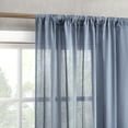 thumbnail image 2 of Archaeo 100% Cotton Sheer Curtain, 50"x84", Denim Blue, 2 of 8